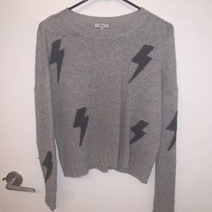 Rails cashmere sweater with lightening bolts